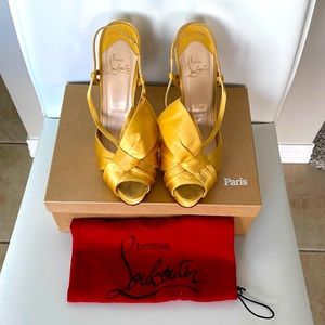 Christian Louboutin Pour Monsieur 120 Crepe Satin Heels